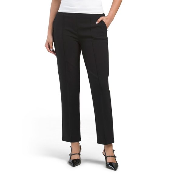 RACHEL ZOE Black Seam Front Pull On Pants - Picture 1 of 2